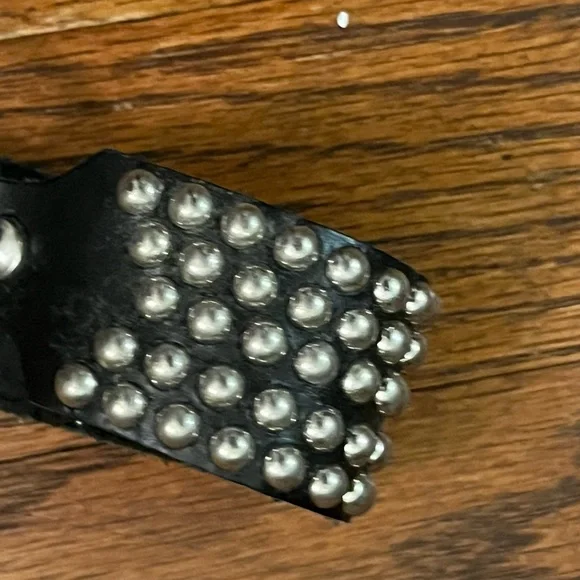 Studded boot strap belt harness studs black I’m pretty sure it’s leather - Picture 3 of 10